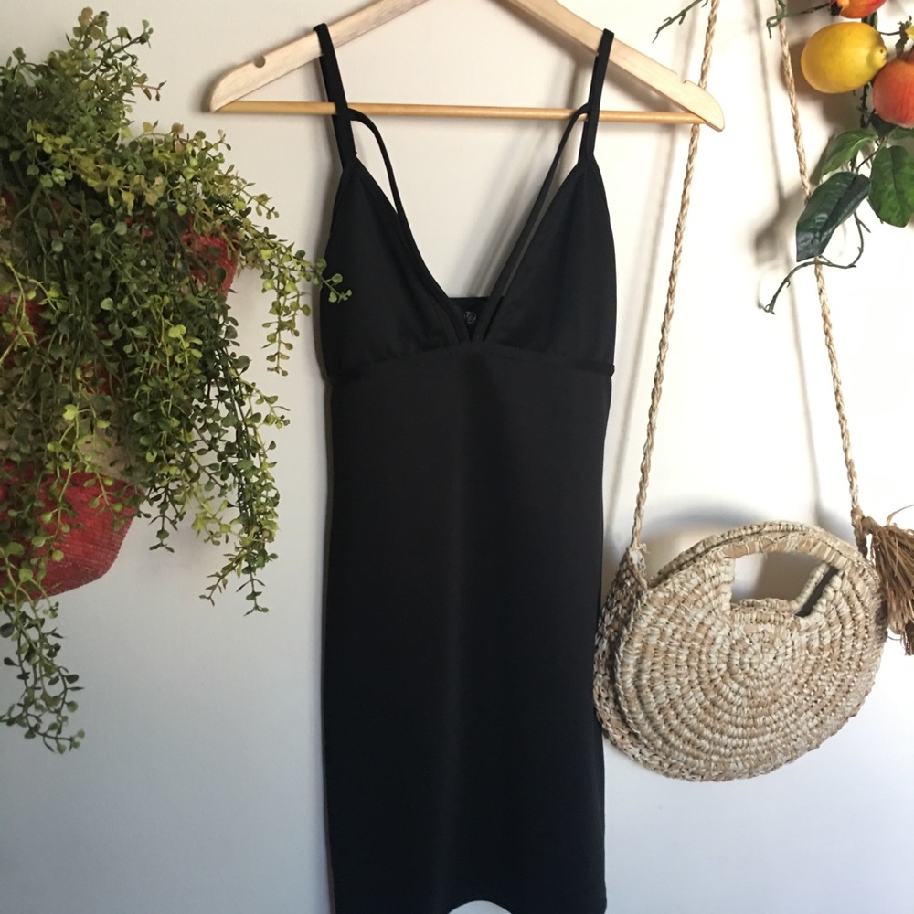 Petite Missguided Scuba Strappy Dress